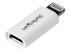 StarTech.com White Apple 8-pin Lightning Connector to Micro USB Adapter for iPhone / iPod / iPad - Back