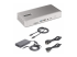 StarTech.com Thunderbolt 4 Multi-Display Docking Station, Quad/Triple/Dual Monitor Dock, 2x HDMI/2x DisplayPort, 7x USB Hub, 2.5 Gigabit Ethernet, 98W Power Delivery, for Windows/MacBook - Left-angle