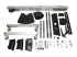 StarTech.com Heavy Duty Rolling Portable TV Cart Stand with Wheels - Front