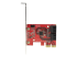 StarTech.com SATA PCIe Card, 4 Port PCIe SATA Expansion card, 6Gbps SATA Card, Low/Full Profile, SATA Stacked Connectors, ASM1164 Non-Raid SATA Controller Card - Front