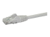 StarTech.com 2m CAT6 Ethernet Cable, 10 Gigabit Snagless RJ45 650MHz 100W PoE Patch Cord, CAT 6 10GbE UTP Network Cable w/Strain Relief, White, Fluke Tested/Wiring is UL Certified/TIA - Close up