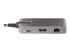 StarTech.com USB-C Multiport Adapter, 4K 60Hz HDMI w/HDR, 2-Port 5Gbps USB 3.0 Hub, 100W Power Delivery Pass-Through, GbE, USB Type C Mini Docking Station, Works with Chromebook certified - Close up
