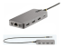 StarTech.com USB-C Triple-Monitor Multiport Adapter, Dual 4K 60Hz + 4k 30Hz HDMI & DisplayPort, 3-Port USB 10Gbps Hub, 100W Power Delivery Pass-Through, GbE, 2ft Cable, Mini Dock - Multi-angle