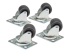 Eaton Tripp Lite Series SmartRack Rolling Caster Kit, 4 pack - Front