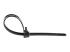 StarTech.com 10"(25cm) Reusable Cable Ties, 1/4"(7mm) wide, 2-1/2"(65mm) Bundle Dia. 50lb(22kg) Tensile Strength, Releasable Nylon Ties, Indoor/Outdoor, 94V-2/UL Listed, 100 Pack, Black - Top