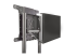 Startech Mobile TV Cart, Portable Rolling TV Stand for 37-70" VESA Display (154lb/70kg), with Shelf & Storage Compartment, Rotate/Tilt Display, Universal TV Mount on Casters/Wheels - Close up