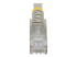 StarTech.com 50cm CAT6 Ethernet Cable, 10 Gigabit Snagless RJ45 650MHz 100W PoE Patch Cord, CAT 6 10GbE UTP Network Cable w/Strain Relief, Grey, Fluke Tested/Wiring is UL Certified/TIA - Close up