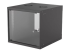 Intellinet Network Cabinet, Wall Mount (Basic), 9U, Usable Depth 500mm/Width 485mm, Black, Flatpack, Max 50kg, Glass Door, 19", Parts for wall installation (eg screws and rawl plugs) not included, Three Year Warranty - Right-angle