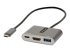 StarTech.com USB C Multiport Adapter, USB-C to HDMI 4K Video, 100W Power Delivery Passthrough Charging, 2-Port USB 3.0 Hub 5Gbps (1xType-C/1xA), USB-C Mini Dock, USB-C Travel Dock - Left-angle