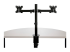 Startech Desk Mount Dual Monitor Arm, Desk Clamp / Grommet VESA Monitor Mount for up to 32 inch Displays, Ergonomic Articulating Monitor Arm, Height Adjustable/Tilt/Swivel/Rotating - Back