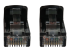 Eaton Tripp Lite Series Cat6a 10G Snagless Molded UTP Ethernet Cable (RJ45 M/M), PoE, Black, 2 ft. (0.6 m) - Close up