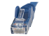 StarTech.com 15m LSZH CAT6 Ethernet Cable, 10 Gigabit Snagless RJ45 100W PoE Network Patch Cord with Strain Relief, CAT 6 10GbE UTP, Blue, Individually Tested/ETL, Low Smoke Zero Halogen - Close up