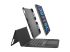 Belkin Connect Pro - Keyboard and folio case (protective case) - Left-angle