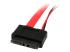 StarTech.com 12in Slimline SATA to SATA with LP4 Power Cable Adapter (SLSATAF12) - Close up