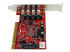 StarTech.com 4 Port PCI SuperSpeed USB 3.0 Adapter Card with SATA/SP4 Power - Right side