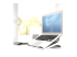 Fellowes I-Spire Series Laptop Lift - Right-angle