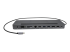 i-Tec USB-C Metal Ergonomic 4K 3x Display Docking Station + Power Delivery - Back