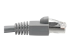 Eaton Tripp Lite Series Cat6a 10G Snagless Shielded STP Ethernet Cable (RJ45 M/M), PoE, Gray, 2 ft. (0.61 m) - Close up