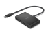 Belkin - Hub - 4 x USB-C - Left-angle