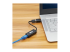 Eaton Tripp Lite Series USB-C, USB-A to RJ45 Gigabit Ethernet Network Adapter (2xM/F), USB 3.2 Gen 1, Black - Left-angle