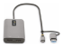 StarTech.com USB-C Multiport Adapter w/Attached USB-C to USB-A Dongle, Dual HDMI (4K30Hz/1080p60Hz), 3x USB-A, Mini Laptop Docking Station, Travel Dock, 1.3ft/40cm Cable - Left side