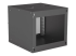 Intellinet Network Cabinet, Wall Mount (Basic), 9U, Usable Depth 500mm/Width 485mm, Black, Flatpack, Max 50kg, Glass Door, 19", Parts for wall installation (eg screws and rawl plugs) not included, Three Year Warranty - Back