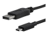 StarTech 3ft/1m USB C to DisplayPort 1.2 Cable 4K 60Hz, USB-C to DisplayPort Adapter Cable HBR2, USB Type-C DP Alt Mode to DP Monitor Video Cable, Compatible with Thunderbolt 3, Black - Close up