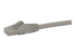 StarTech.com 15m CAT6 Ethernet Cable, 10 Gigabit Snagless RJ45 650MHz 100W PoE Patch Cord, CAT 6 10GbE UTP Network Cable w/Strain Relief, Grey, Fluke Tested/Wiring is UL Certified/TIA - Close up