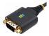 StarTech.com 2ft (60cm) 2-Port USB to Serial Adapter Cable, Interchangeable DB9 Screws/Nuts, COM Retention, USB-A to DB9 RS232, FTDI, Level-4 ESD Protection, Windows/macOS/ChromeOS/Linux - Close up