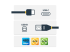 StarTech USB C to USB B Printer Cable - Front