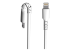 StarTech.com 3 ft(1m) Durable White USB-A to Lightning Cable, Heavy Duty Rugged Aramid Fiber USB Type A to Lightning Charger/Sync Power Cord, Apple MFi Certified iPad/iPhone 12 Pro Max - Front