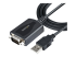 StarTech.com 3ft (1m) USB to Serial Cable with COM Port Retention, DB9 Male RS232 to USB Converter, Straight Through USB to Serial Adapter for PLC/Printer/Scanner - Right-angle