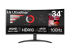 LG 34" Ultrawide 34WR50QK-B QHD Curved HDR Business/Gaming Monitor - Front
