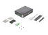StarTech.com Industrial 6 Port Gigabit Ethernet Switch 4 PoE RJ45 +2 SFP Slots 30W PoE+ 48VDC 10/100/1000 Power Over Ethernet LAN Switch -40C to 75C, DIN Connector/Mountable, Fast Ethernet - Left-angle