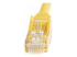 Startech 15m CAT6 Ethernet Cable, 10 Gigabit Snagless RJ45 650MHz 100W PoE Patch Cord, CAT 6 10GbE UTP Network Cable w/Strain Relief, Yellow, Wiring is UL Certified/TIA - Close up