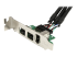 StarTech.com 3 Port 2b 1a 1394 Mini PCI Express FireWire Card Adapter - Right-angle