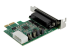 StarTech.com 4-port PCI Express RS232 Serial Adapter Card, PCIe RS232 Serial Host Controller Card, PCIe to Serial DB9, 16950 UART, Low Profile Desktop Expansion Card, Windows, macOS, Linux - Top