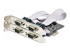 StarTech.com 4-Port Serial PCIe Card, Quad-Port PCI Express to RS232/RS422/RS485 (DB9) Serial Card, Low-Profile Bracket Incl., 16C1050 UART, TAA-Compliant, For Windows/Linux, TAA Compliant - Left-angle