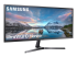 Samsung S34J550WQR 34" LED Monitor - Left-angle
