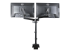 Startech Desk Mount Dual Monitor Arm, Full Motion Monitor Mount for 2x VESA Displays up to 32" (up to 17lb/8kg), Ergonomic Vertical Stackable Arms, Articulating, Height Adjustable - Back