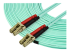 StarTech.com 15m OM3 LC to LC Multimode Duplex Fiber Optic Patch Cable - Close up