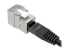 Eaton Tripp Lite Series Cat6a/Cat6/Cat5e Toolless Keystone Jack RJ45, Shielded, Dust Cap PoE/PoE+ Compliant, TAA - Left-angle