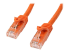 Startech 2m CAT6 Ethernet Cable, 10 Gigabit Snagless RJ45 650MHz 100W PoE Patch Cord, CAT 6 10GbE UTP Network Cable w/Strain Relief, Orange, Wiring is UL Certified/TIA - Right-angle