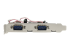 StarTech.com 4 Port Native PCI Express RS232 Serial Adapter Card with 16550 UART - Left side