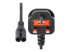 StarTech.com 6ft (1.8m) UK Laptop Power Cable, BS 1363 to C7, 2.5A 250V, 18AWG, Black, AC Notebook/Laptop Replacement Cord, Printer Cable, UK Laptop Charger Cord, BS 1363 to IEC60320 C7 - Front
