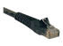 Eaton Tripp Lite Series Cat6 Gigabit Snagless Molded (UTP) Ethernet Cable (RJ45 M/M), PoE, Black, 6 ft. (1.83 m) - Left-angle