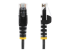 Startech 3m Slim LSZH CAT6 Ethernet Cable, 10 Gigabit Snagless RJ45 100W PoE Patch Cord, CAT 6 10GbE UTP Network Cable w/Strain Relief, Black, ETL, Low Smoke Zero Halogen - Front