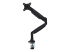 StarTech.com Desk Mount Monitor Arm, Heavy Duty Ergonomic VESA Monitor Arm, Single Display up to 9kg, Full Motion, Height Adjustable, Articulating, Aluminum, C-Clamp/Grommet, Black - Front