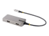 StarTech.com USB-C Multiport Adapter, 4K 60Hz HDMI w/HDR, 2-Port 5Gbps USB 3.0 Hub, 100W Power Delivery Pass-Through, GbE, USB Type C Mini Docking Station, Works with Chromebook certified - Right-angle