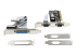 StarTech.com PCI Serial Parallel Combo Card with Dual Serial RS232 Ports (DB9) & 1x Parallel LPT Port (DB25), PCI Combo Adapter Card, PCI Expansion Card Controller, PCI to Printer Card - Front